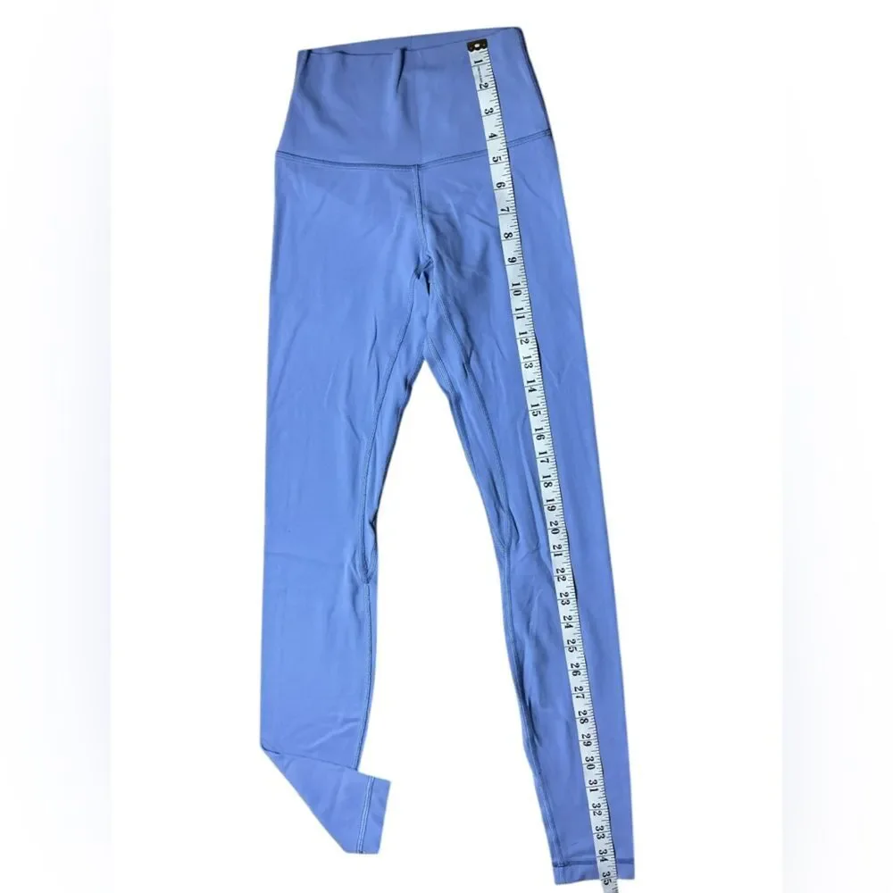 Lululemon Blue High Rise Leggings Estimated Size S 4 6 Athletic